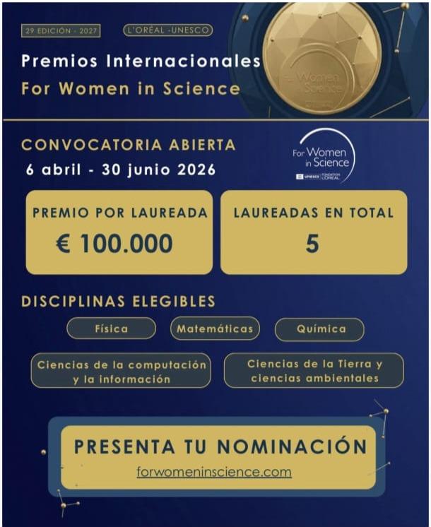 convocatoria mujeres en la ciencia